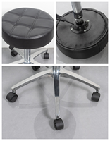 Chaise de bureau pivotante confortable, réglable en hauteur, avec siège en cuir PU matelassé