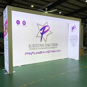10x20 Modular EXPO Booth Large Double Sided Free Standing Aluminium Backlit Led Exhibit System Creative Trade Show Displays