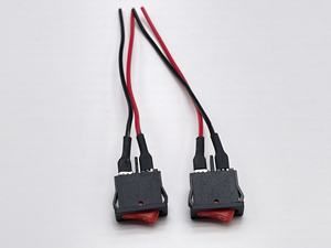 Accessoires pour motos, interrupteur pour moto/vélo électrique, interrupteur plat à deux broches avec fils, interrupteur d'alimentation pour phare LED - Product Image 4