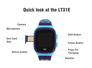 Montre connectée pour enfants, bracelet en silicone rose et violet, écran tactile, GPS, appel SOS, suivi d'activité, moniteur de fréquence cardiaque, moniteur de sommeil, étanche IPX7 - Product Image 4