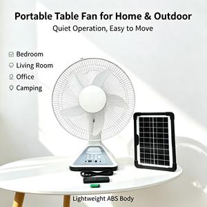 Ventilateur extracteur solaire de classe A, rechargeable, avec panneau solaire pour la maison - Product Image 4