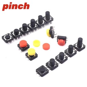 Interruptor táctil de botón pulsador de 12x12 mm, 4 pines, SMT, microinterruptor vertical para proyectos electrónicos - Product Image 4