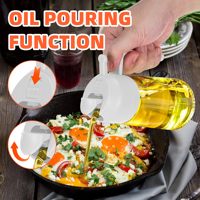 Cadeau de fête des mères Cuisine Cuisine Salade Barbecue 16oz 2 en 1 Vaporisateur d'huile Bouteille distributeur d'huile d'olive