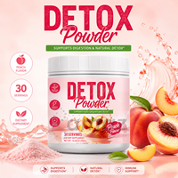 Perzik smaak detox poeder kruiden drankmix dagelijkse wellness supplement private label OEM aangepaste formule fabrikant leverancier