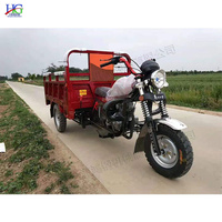 Tricycle Moto-Benne de Fret Agricole à Moteur Essence Refroidi par Eau, pour Terrain Montagneux