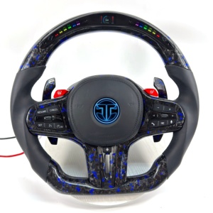Volante de Fibra de Carbono Forjado para BMW G02 G05 G06 G09 G11 G12 G15 G20 G22 G28 G29 G30 G38 G80 G82 F40 <span class=keywords><strong>F90</strong></span>, Accesorios para Automóviles - Product Image 1