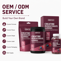 OEM Marque Privée Gummies Créatine Monohydrate 5g 150 Pièces Fruits Rouges Nutrition Sportive Force Récupération