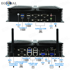 Промышленный ПК Eglobal OEM i5 4278U i7 4578U 6 * RS232, Поддержка RS485/RS482 <span class=keywords><strong>2</strong></span>*<span class=keywords><strong>2</strong></span>,5 Гбит/с Lan win10, мини-ПК без вентилятора - Product Image 4