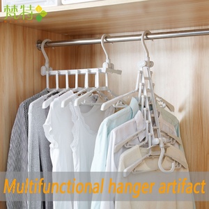 Hot Sale Plastic Non-slip Clothes Suit Hanger Folding <b>Cloth</b> Hanger for Living Room & Bathroom - Product Image 6