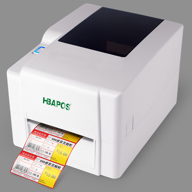 Thermal Transfer Label Ribbon Printer Machine 203dpi Label Printer for Barcode and Jewelry Price Tag