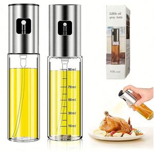 Dispensador de Aceite de Oliva y Vinagre de Acero Inoxidable Ecológico Plateado con Pulverizador, al Mejor Precio, con Logotipo Personalizado Disponible - Product Image 2