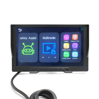 Moniteur HD Quad AHD 10,1 pouces avec DVR intégré, entrées 4CH 1080P/720P, enregistrement en boucle, moniteur de voiture 1024*600, écran LCD IPS 10,1 pouces