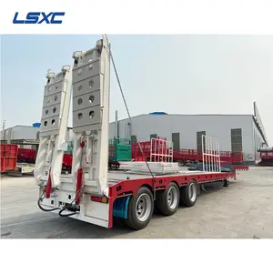 LSXC, высокое качество, хорошая цена, премиум, три оси 40 т, низкая платформа, грузовик, экскаватор, инвентарь для продажи