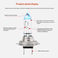 Ampoules halogènes Maidsail Super White 50W H7 12V 5000K Xenon bleu foncé Canbus pour phares de voiture, fabriquées en verre de quartz