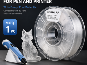 Filamento PLA Neutro de 1.75mm, 1KG, 330M, 8 Colores para Lápiz y Impresora 3D, Transparente, Color Café, Suministro Estable, Bambu Lab, Creality - Product Image 6