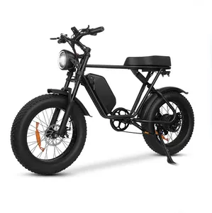 Eu 창고 저렴한 성인 48v 18ah 1000w 접이식 전기 자전거/지방 타이어 전기 자전거/페달과 오토바이 드롭 배송 Ebike