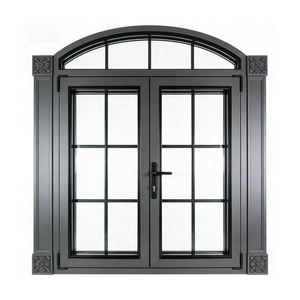 Janela de Alumínio com Vidro Arqueado, Resistente a Furacões, Baixo Valor <span class=keywords><strong>U</strong></span>, Preço de Atacado para Sala de Estar - Product Image 1