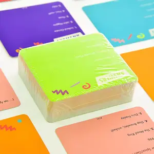 Fabricante de impresión de tarjetas de juego personalizadas, juego de mesa de conversación personalizado, naipes para amigos y grupos