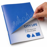 Service d'impression personnalisé ZHEHAN Jiangsu pour catalogues/brochures/dépliants A5 avec reliure à peignes plastiques et papier offset 300 g/m²