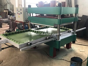 Machine de fabrication de dalles de sol en caoutchouc avec chauffage programmable et polymérisation, unité de traitement d'atelier architecturale pour motifs personnalisés - Product Image 2