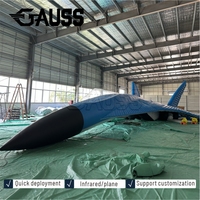 Modèle tactique de chasseur gonflable J-11B bleu, en PVC durable, rapport de taille 1:1, qualité OEM, pour haute altitude