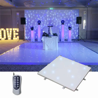Sailwin 60X120CM DJ scène acrylique sol LED étoilé scintillant blanc étoilé piste de danse pour désherbage décoration barre d'événement