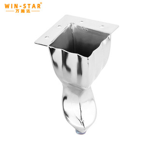 WINSTAR Parti di Mobili, Piedini in Metallo Eleganti di Alta Qualità per Mobile TV, <span class=keywords><strong>Gambe</strong></span> Economiche per Divano e Letto - Product Image 6
