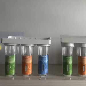 <span class=keywords><strong>Filtre</strong></span> à eau transparent pour toute la maison de 10 pouces, vente en gros d'usine, avec débit élevé et filtration en 3 étapes - Product Image 1