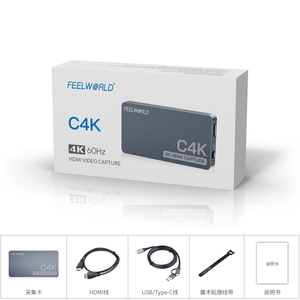 FEEWORLD C4K <strong>Professional</strong> Video <strong>Capture</strong> <strong>Device</strong>, 4K60Hz HDMI in &amp; Out USB 3.0 Type-C Compatible with OBS Studio Factory Wholesale - Product Image 6
