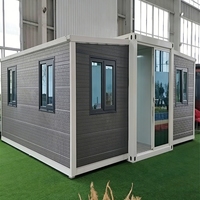 Maison conteneur à faible coût, bungalow pliable portable, alternative pour chambre d'hôtes dans la cour