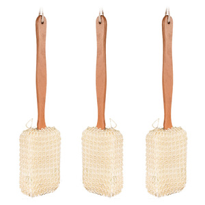 Brosse de bain en <span class=keywords><strong>bambou</strong></span> personnalisée pour soins personnels de beauté OEM marque privée Spa <span class=keywords><strong>chaume</strong></span> cactus sisal - Product Image 5