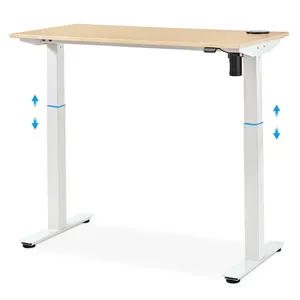 Nieuwe Ontwerp 2 Stadia Enkele Motor Kantoor Tafel Voor Kind Ergonomisch Verstelbare Bureau Voor Werk Station