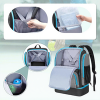 Mochila Deportiva para Pickleball OEM Nueva, de Gran Capacidad, Impermeable, con Reducción de Carga, Plegable, con Separación para Ropa Seca y Mojada, Resistente al Desgaste, de Oxford