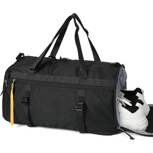 Unisex Duffel Bag with Zipper Closure Shoe Compartment & Wet Pocket-Durable Polyester <b>Sports</b> Gym <b>Rucksack</b> - Product Image 1