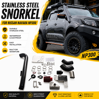 Accessoires de voiture tout-terrain 4x4, snorkel en acier inoxydable pour NISSAN NAVARA NP300, kit de snorkel en acier inoxydable pour voiture 4x4