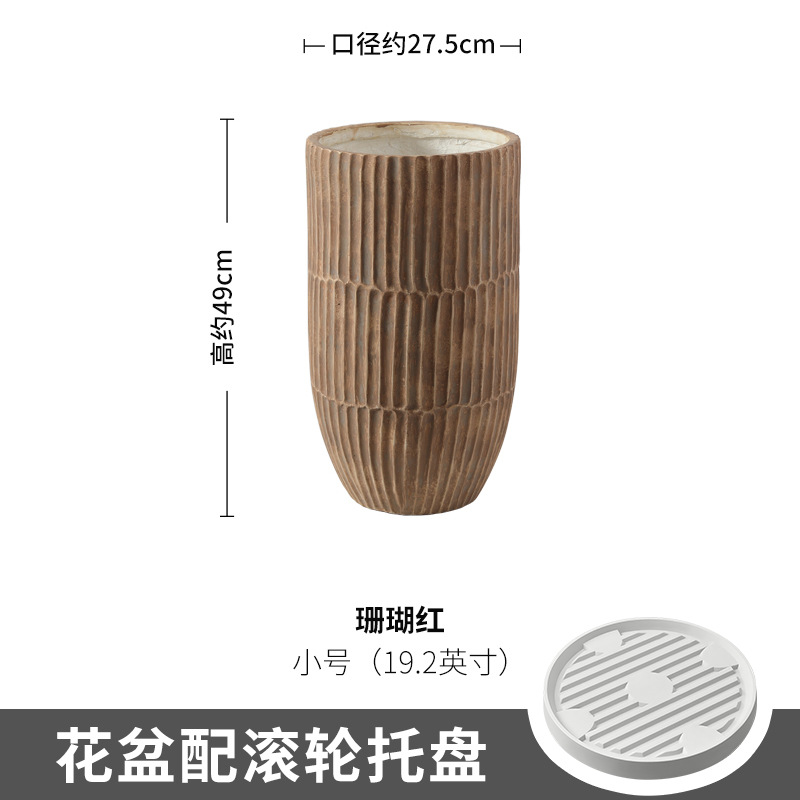 coral red trumpet (with plastic roller tray)