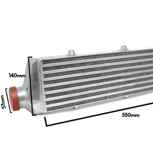 Refroidisseur intermédiaire turbo universel à montage avant avec logo personnalisé adapté aux voitures VW-Europe - Product Image 2