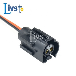 DJ70210Y-2.8-21 2ピンメス型自動車用ワイヤーハーネスIP67防水ブラックプラグ家電機器銅ゴム/ナイロン - Product Image 3