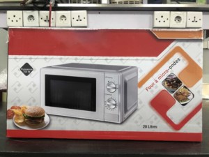 Four à micro-ondes mécanique blanc et noir de 20 l pour la cuisine, 700 W, DMD70V4 - Product Image 6