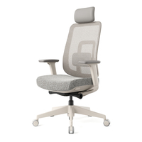 Chaise de bureau moderne réglable en hauteur, pivotante, ergonomique avec support lombaire, confortable, en maille, pour personnel, bureau à domicile et atelier