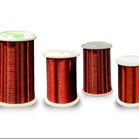 H180 clase 200C alambre de cobre sólido aislado F46 película de poliimida Kapton aluminio/envoltura de alambre de cobre Material de aislamiento de fibra de vidrio
