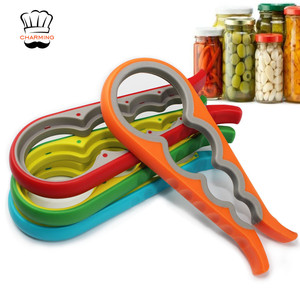 Gadgets de cuisine 4 en 1 Multifonction Caoutchouc One Touch Réglable <span class=keywords><strong>Universel</strong></span> Easy Grip Twist Bottle Jar Opener - Product Image 2