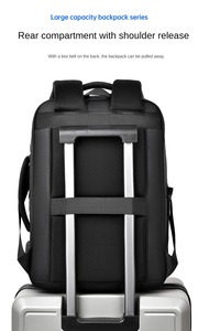 Customized Wholesale Unisex Business Laptop <b>Backpack</b> with Waterproof Oxford Material USB Port for Travel & Commuting - Product Image 6