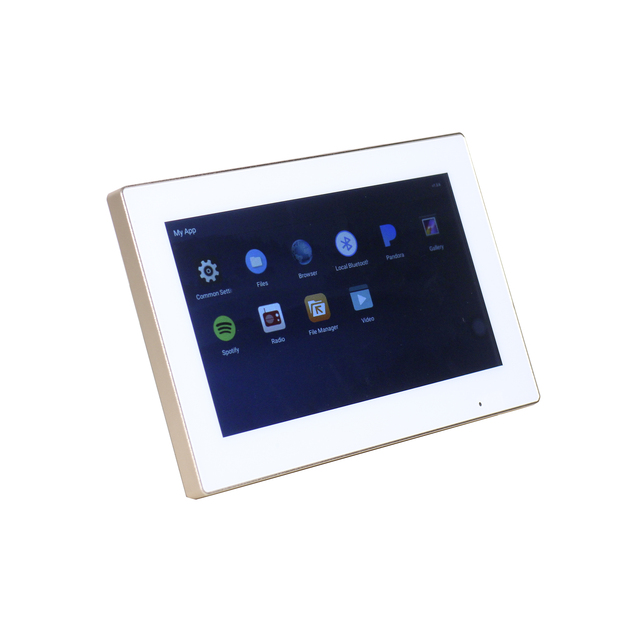 Best Price 4 Channel 7 Inch Bluetooth Home Audio Wall Amplifier Equipped with WiFi, and RS 485 Protocol, Android Based, Tuya