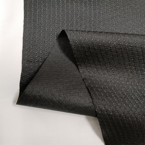 Tela antideslizante de gabardina Fabtwill con revestimiento de silicona, estampada con un patrón hexagonal de hexagramas, para tapetes antideslizantes. - Product Image 1