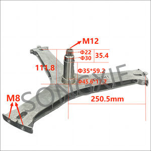 Trípode para Lavadora de Carga Frontal de Acero Inoxidable XS-77011 250.5mm M12 M8 Accesorio - Product Image 1