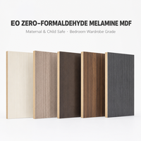 Panneau MDF mélaminé sans formaldéhyde E0, panneau de fibres écologique de qualité meuble pour armoire de chambre et meuble de rangement