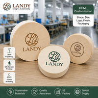 Boîte à gâteau ronde jetable en bois de qualité supérieure avec logo personnalisé, emballage écologique et durable pour cheesecake