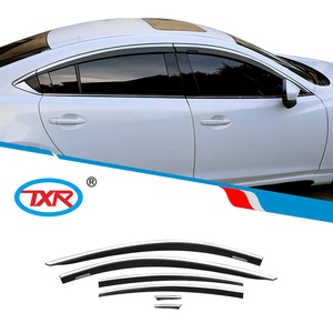 Accesorios <span class=keywords><strong>Auto</strong></span> Vent Visors Window Black con Deflector <span class=keywords><strong>de</strong></span> acero inoxidable Rain Sun <span class=keywords><strong>Protector</strong></span> para MAZDA 6 Atenza 2013-2024 - Product Image 2