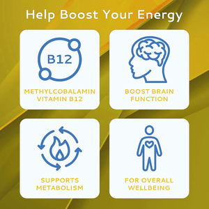 Complément alimentaire de haute qualité à marque privée : Accélère l'activité métabolique et booste l'énergie naturellement – Vitamine B12 sous forme de bandelettes orales - Product Image 5